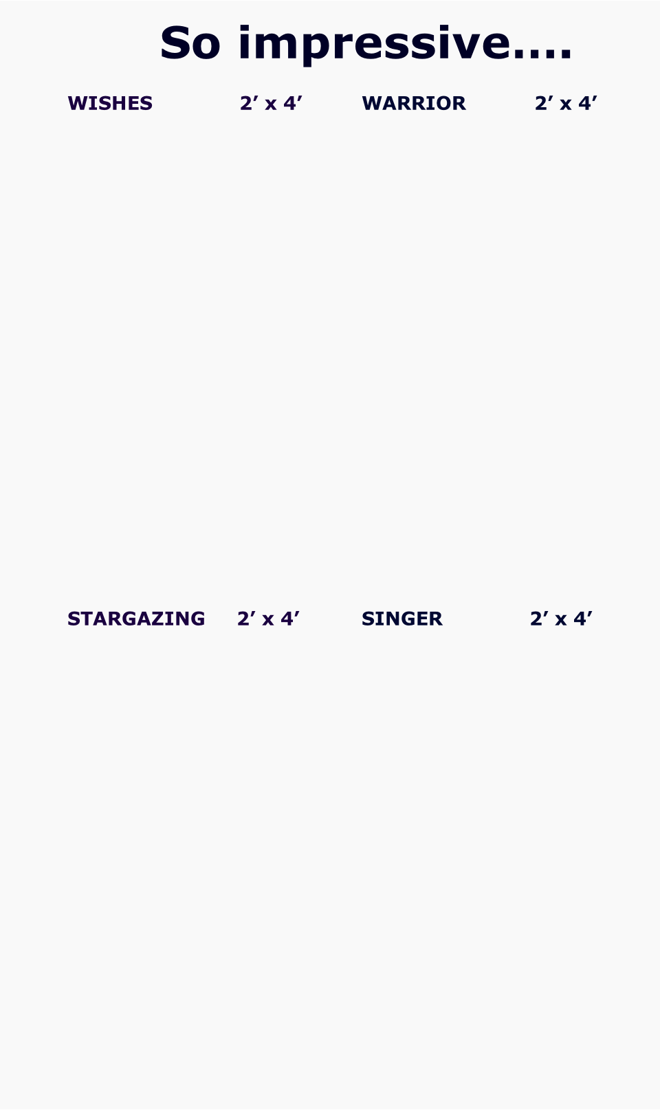 STARGAZING     2’ x 4’
